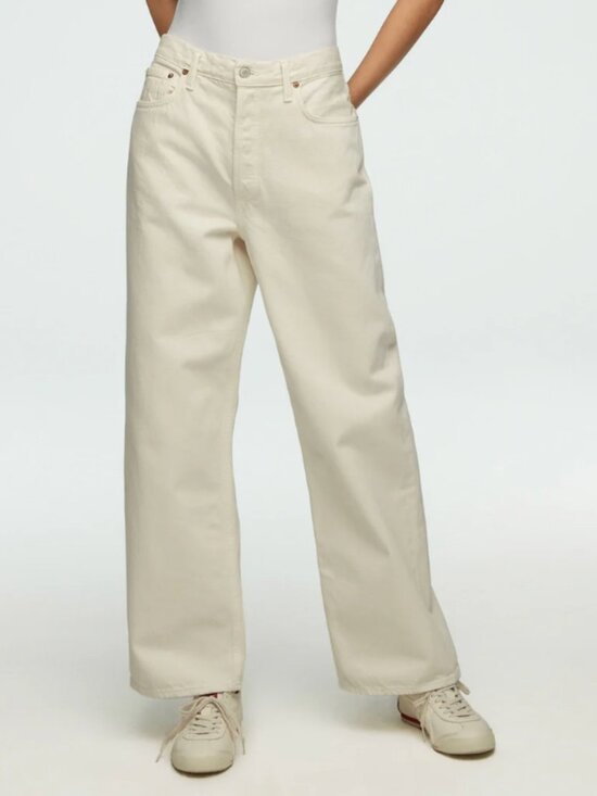 Agolde Denim - AGOLDE - Low Slung Baggy Jeans in White, Size 23
